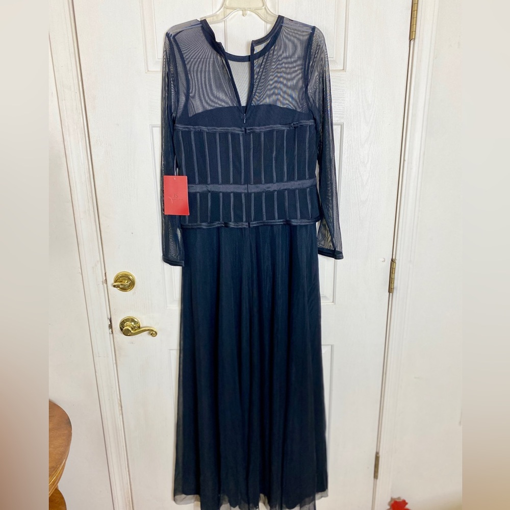JS Collection NWT formal black evening gown S:12 - Picture 1 of 11